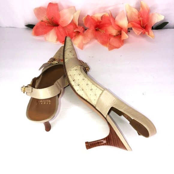 Stuart Weitzman Sling-Back Pumps Size 7.5 N - Picture 3 of 5